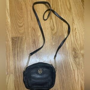 Michael Kors Black Leather Satchel